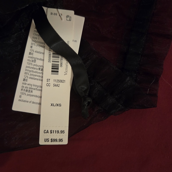 Victoria's Secret Black Sheer Lingerie - Picture 4 of 4